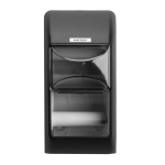 Dozownik na 2 rolki do papieru toaletowego standardowego KATRIN TOILET 2-ROLL czarny /104452/