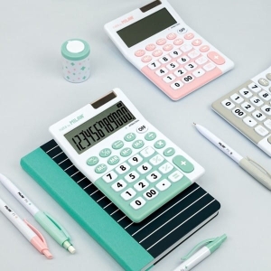 Kalkulator 12 pozycyjny MILAN mix kolorów antybakteryjny 1szt. /159706IBG/