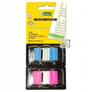ZAKŁADKI INDEKSUJĄCE Z-TYP 43X25MM 2X50SZT KOLOROWE NEON