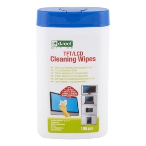 Ściereczki/chusteczki nasączane do czyszczenia ekranów TFT/LCD 100szt. /110276/