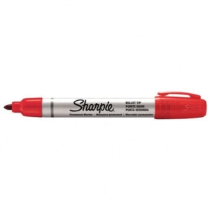 Marker permanentny okrągły SHARPIE MATE BULLET czerwony /S0945740/