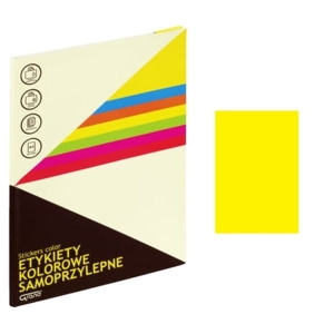 ETYKIETY PAPIEROWE 210x297 GRAND ŻÓŁTE 25szt.