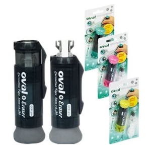 Korektor w tasmie 5mm x 6m OVAL gumka+wkład QDR-506 /160-2095/