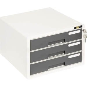 Pojemnik/Szafka z 3 szufladami plastikowy na zamek YELLOW ONE GRAND YL-S903 szary /120-1890/