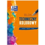 Blok techniczny A3/225g kolorowy 10 kartek OXFORD /400093234/
