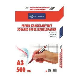 Papier kancelaryjny A3 kratka Interdruk