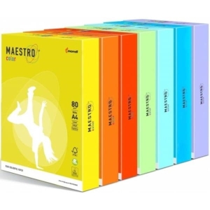 Papier ksero kolor A4/80 intensywny MAESTRO zieleń limonki  500szt. /LG46/