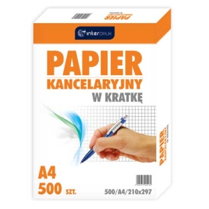 Papier kancelaryjny A4 kratka Interdruk