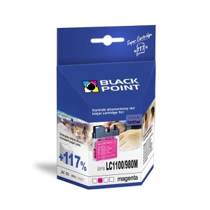 Tusz Zamienny do BROTHER LC980/1100M marki Black Point, magenta !brak dostepności!