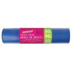 Worki na śmieci MORANA 60l dwuwarstwowe niebieskie 18+2 sztuki /S-147/