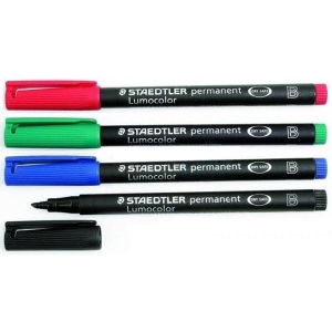 Marker foliopis/do CD 1,0-2,5mm B ścięty STAEDTLER LUMOCOLOR zielony 1szt.  /S 314-5/