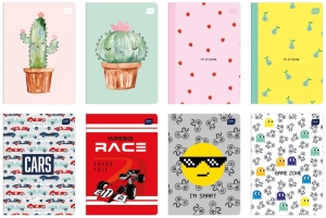 ZESZYT A5/16 KOLOROWA KRATKA BRAK ADRESÓWKI