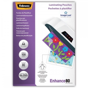 Folia do laminowania A4 216x303mm 80mic FELLOWES 100szt. /5306114/