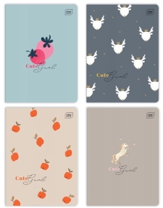 Zeszyt A5 16k kolorowa linia Interdruk - seria dziewczęca