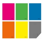 Zeszyt A4/60 okładka PP kratka HERLITZ COLORS mix kolorów /9566605/