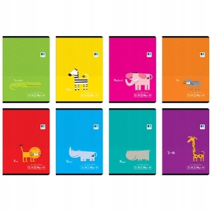 ZESZYT A5/16 KRATKA 90g MIX WZORÓW