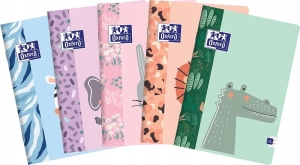 ZESZYT A5/16 TRZYLINIA KOLOROWA OXFORD KIDS MIX