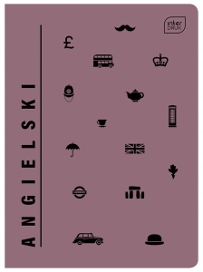 ZESZYT TEMATYCZNY DO ANGIELSKIEGO A5/60 KRATKA JĘZYK ANGIELSKI