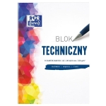 Blok techniczny A3/250g biały 10 kartek OXFORD /400093232/