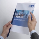 Listwa wsuwana A4 9mm do 80 kartek LEITZ niebieski 25szt. /21789/