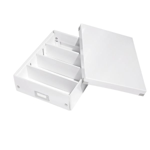 Pudło z przegródkami LEITZ CS średnie białe /60580001/