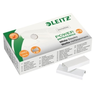 Zszywki 24/6 LEITZ białe 1000szt  /55540000/