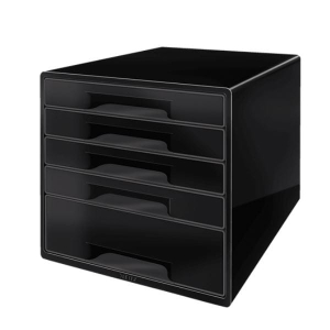 Pojemnik z 5 szufladami LEITZ WOW czarny /52531095/