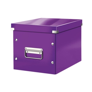 Pudło LEITZ WOW CS uniwersalne M 240x240x250 mm fioletowe /61090062/