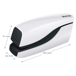 Zszywacz do 10 kartek na zszywki E1 LEITZ elektryczny biały /55661001/