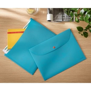 Teczka kopertowa A4+ PP LEITZ COSY z 2 przegródkami niebieska morska  /47090061/