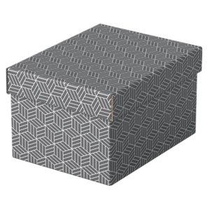 Pudełko ozdobne tektura z recyklingu ESSELTE 200x150x255mm szare 3szt /628281/