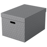 Pudełko ozdobne tektura z recyklingu ESSELTE 265x205x365mm szare 3szt. /628283/