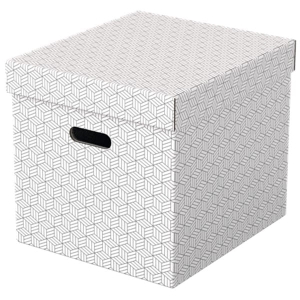 Pudełko ozdobne tektura z recyklingu ESSELTE 320x315x365 białe 3szt. /628288/