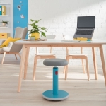 Stołek ergonomiczny LEITZ ERGO COSY niebieski /65180061/