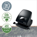 Dziurkacz do 30 kartek metalowy LEITZ NEXXT RECYCLE czarny /50030095/ !dostępność ok.28-11-2022!