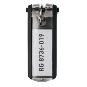 Zawieszka do kluczy DURABLE czarna 6 sztuk