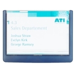 Tabliczka informacyjna DURABLE CLICK SIGN 149x105,5mm granatowa /486107/