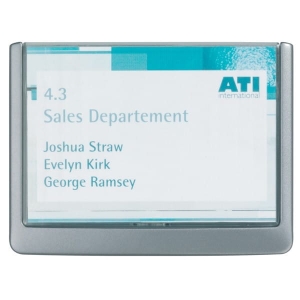 Tabliczka informacyjna DURABLE CLICK SIGN 149x105,5mm grafitowa /486137/