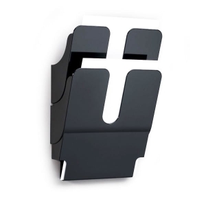Pojemnik na dokumenty DURABLE FLEXIPLUS A4 pionowy czarny 2 sztuki