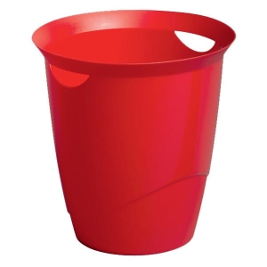 Kosz na śmieci DURABLE TREND czerwony