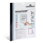 Ramka magnetyczna samoprzylepna DURAFRAME A4 z uchylną przednią stroną op. 1 szt czerwona 4899 03