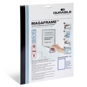 Ramka magnetyczna samoprzylepna DURAFRAME A4 z uchylną przednią stroną op.1 szt granatowa 4899 07