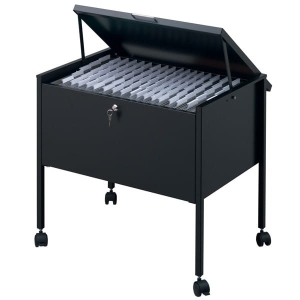 Wózek na teczki zawieszkowe ECONOMY TOP na 80 teczek A4 czarny 309801