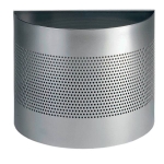 Kosz na śmieci półokrągły 20l perforacja 165mm srebrny 331723