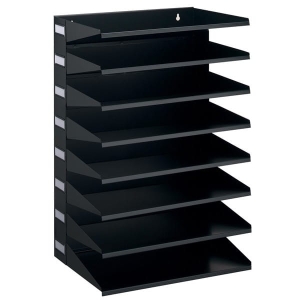 Sorter do dokumentów 8 półek  czarny 336101