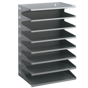 Sorter do dokumentów 8 półek  szary 336110