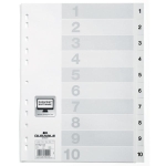 Zakładki A4 wykonane z PP nadrukowane indeksy 1-20 /616302/