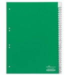 Zakładki A4 zgrzane wymienne indeksy 1-31 zielone /621905/