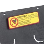Identyfikator z magnesem 40x75mm czarny 25 sztuk 8129 01