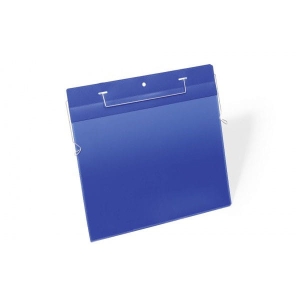 Kieszeń magazynowa z uchwytami z drutu A4 pozioma DURABLE niebieska 50szt. 1754 07